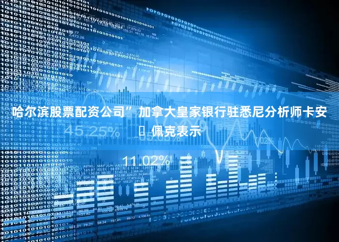 哈尔滨股票配资公司” 加拿大皇家银行驻悉尼分析师卡安・佩克表示